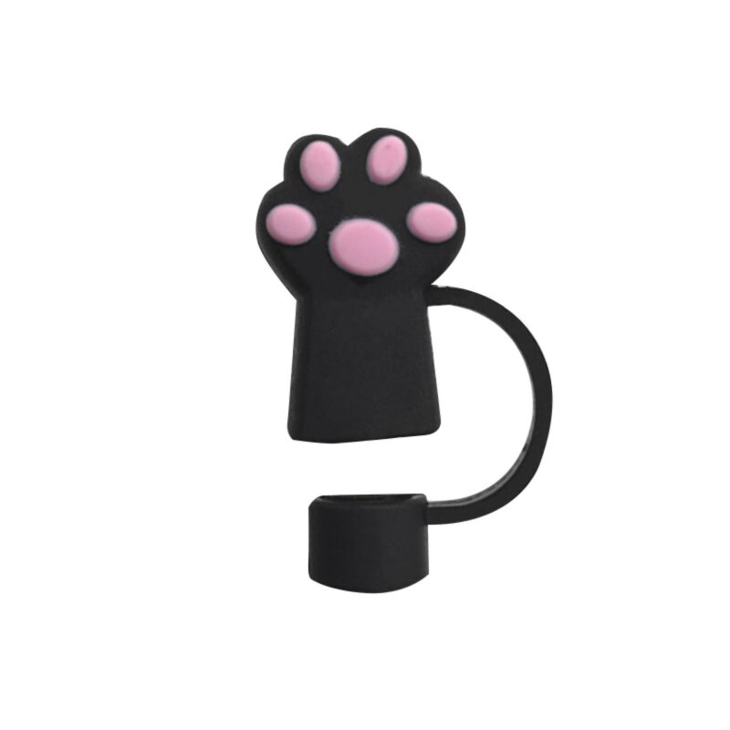 Custom Adorable Cat Paw Straw Topper - 1