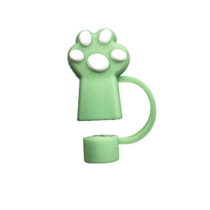 Custom Adorable Cat Paw Straw Topper - 2