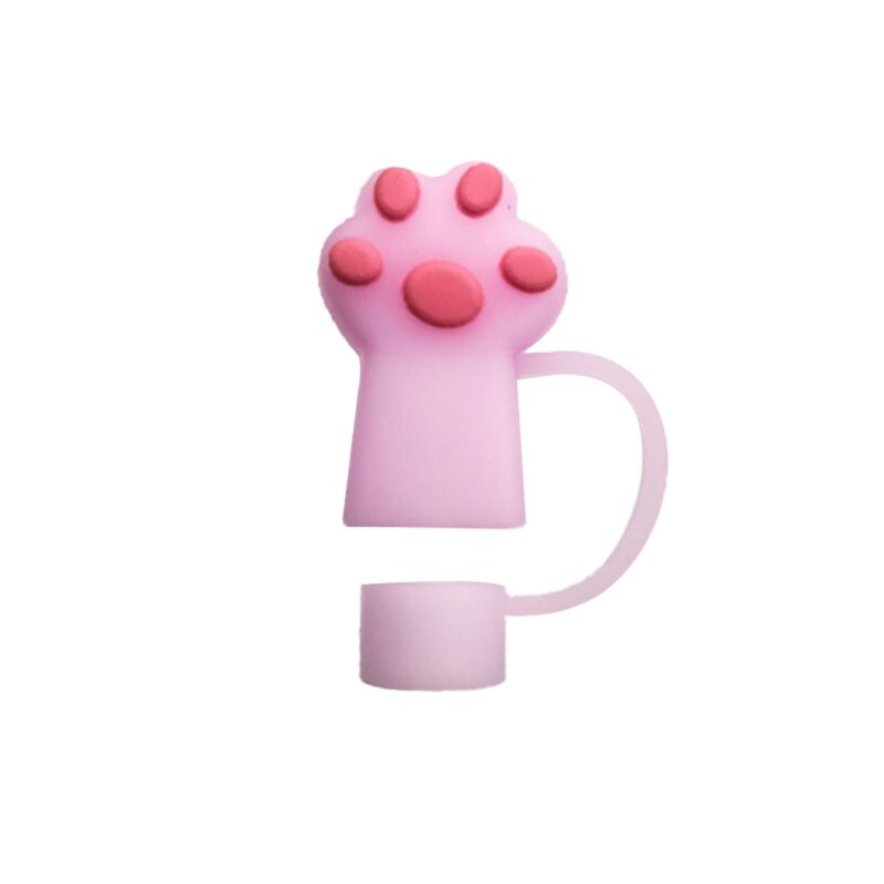 Custom Adorable Cat Paw Straw Topper - 5