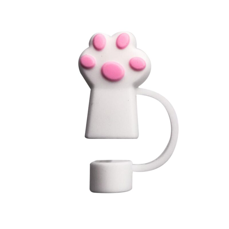 Custom Adorable Cat Paw Straw Topper - 6