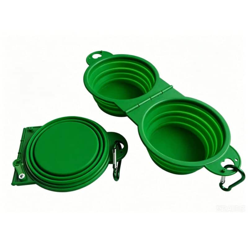 Custom Dual Collapsible Pet Bowl - 4