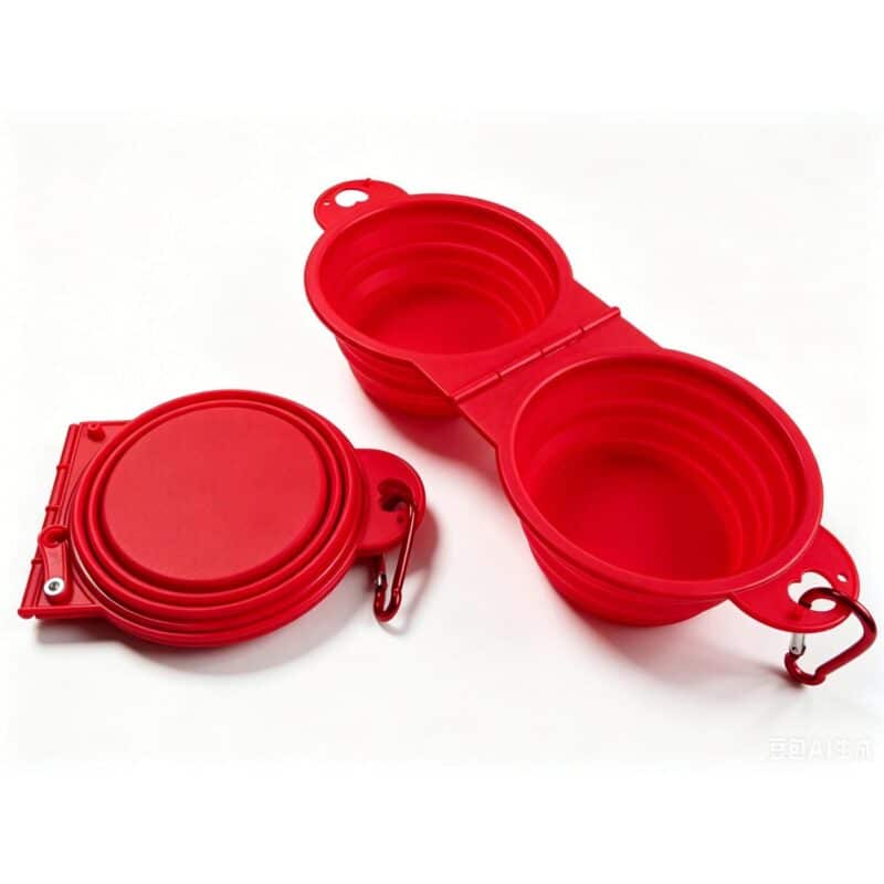 Custom Dual Collapsible Pet Bowl - 5
