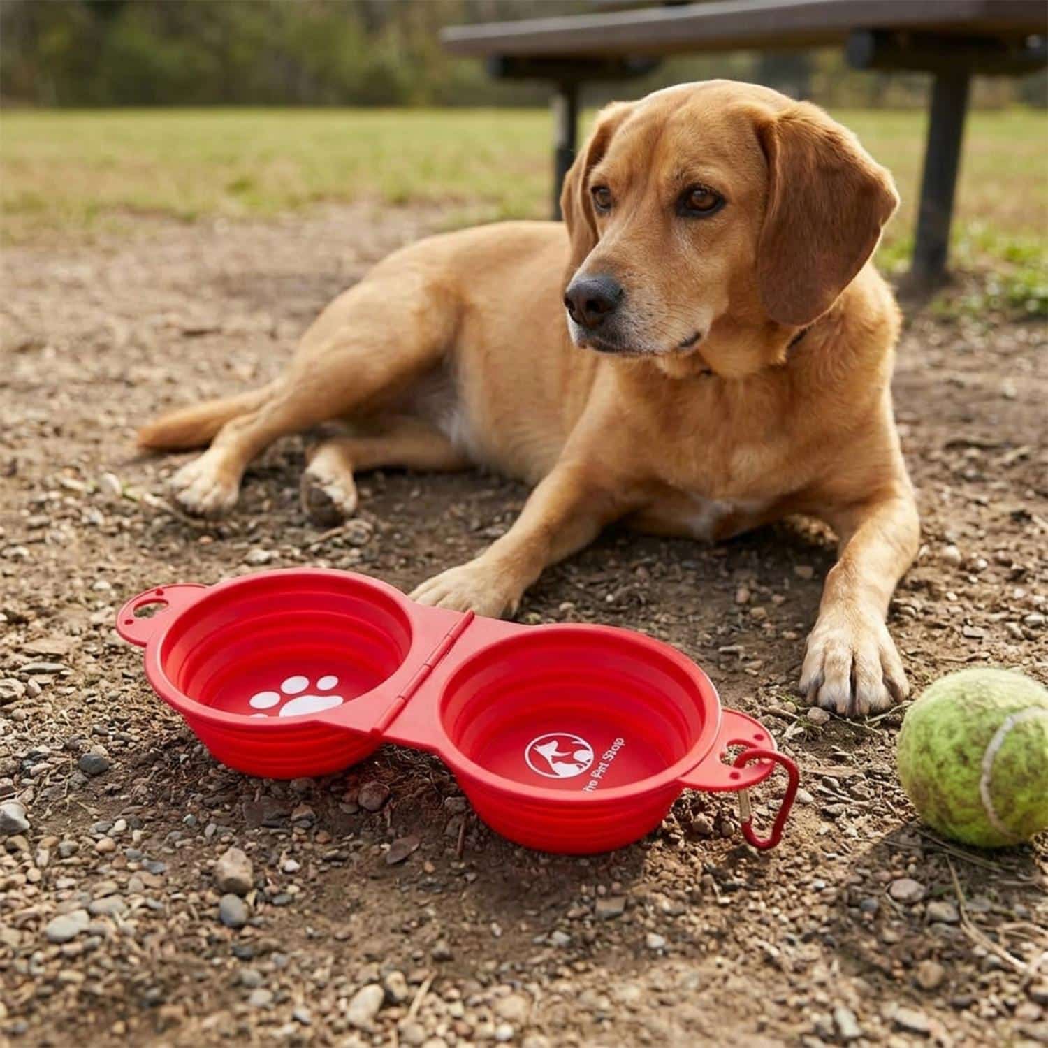 Custom Dual Collapsible Pet Bowl