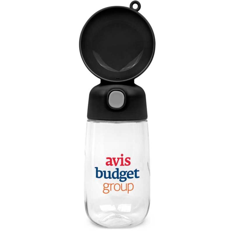 Custom 13 Oz. Pet Water Bottle w/Bowl - 5