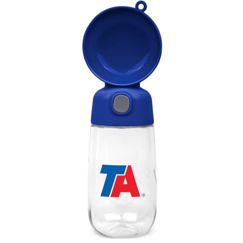 13-Oz-Pet-Water-Bottle-wBowl-H119 Custom 13 Oz. Pet Water Bottle w/Bowl