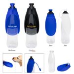 Custom 21 Oz. Recycled Pet Water Bottle & Dispensing Bowl