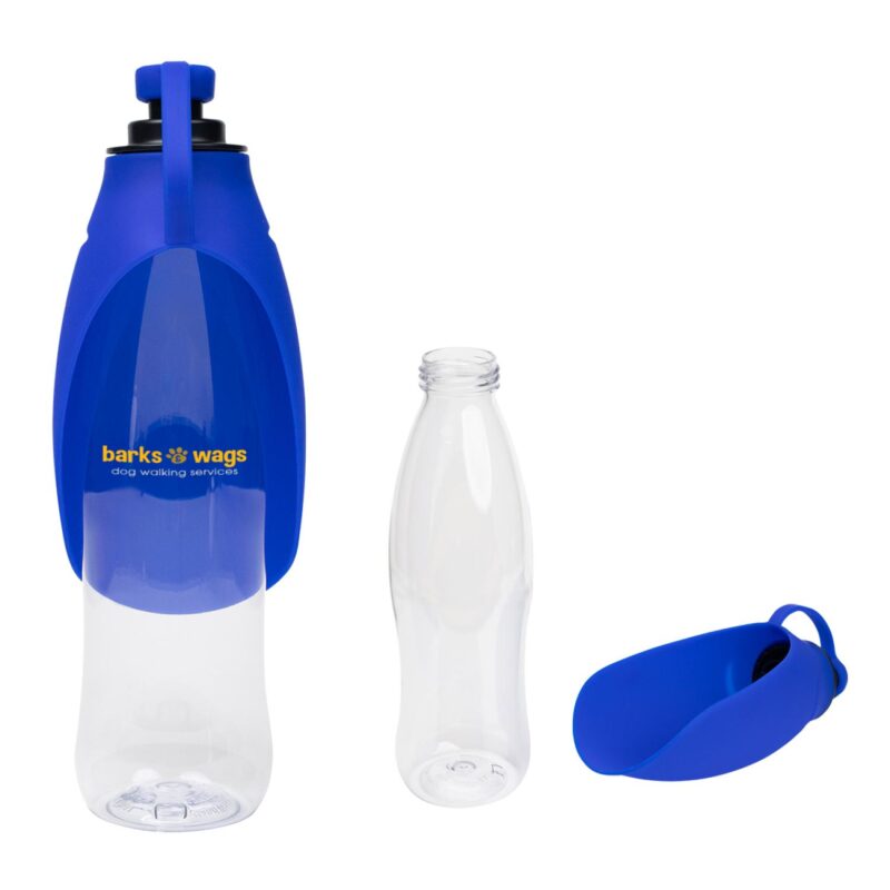 Custom 21 Oz. Recycled Pet Water Bottle & Dispensing Bowl - 5