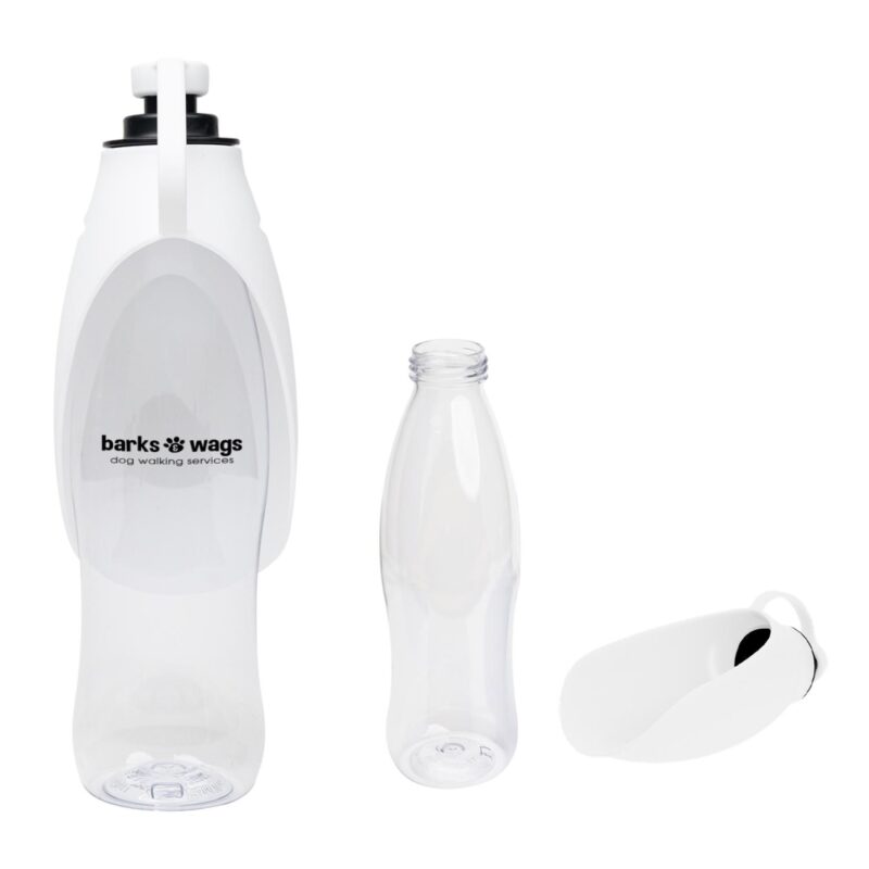 Custom 21 Oz. Recycled Pet Water Bottle & Dispensing Bowl - 8