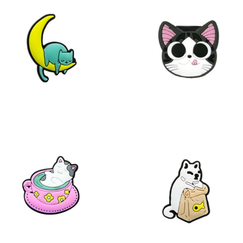Custom 4-in-1 Cat Series Straw Topper Card Set - 1