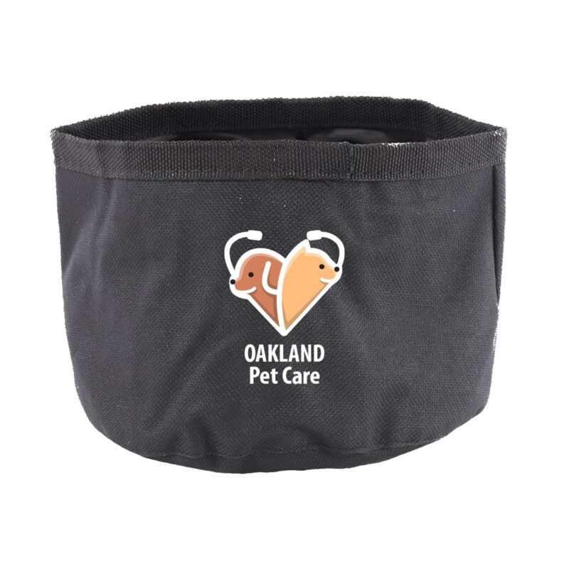 Custom 6" Folding Pet Travel Bowl - 2