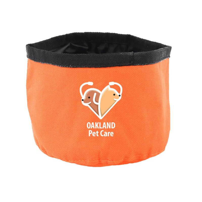 Custom 6" Folding Pet Travel Bowl - 6