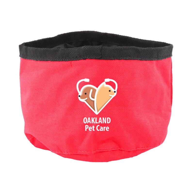 Custom 6" Folding Pet Travel Bowl - 8