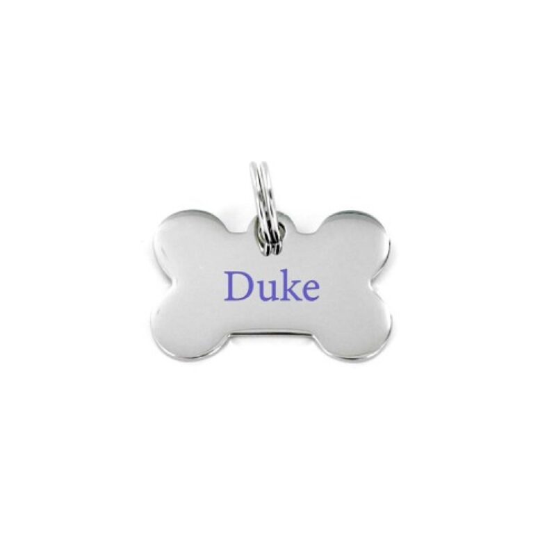 Bone-Shape-Etched-Pet-Tag-Bone-1-18-CASI-PTG-ETSS1125 Custom Bone Shape Etched Pet Tag- Bone 1-1/8"