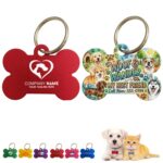 Custom Bone Shaped Aluminum Pet Name Tag