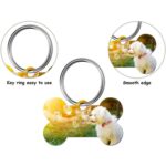 Custom Bone Shaped Aluminum Pet Name Tag - 3