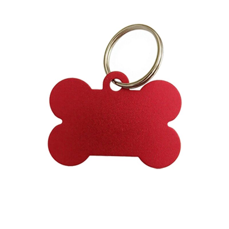 Custom Bone Shaped Aluminum Pet Name Tag - 6