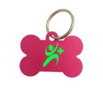 Custom Bone Shaped Aluminum Pet Name Tag - 7