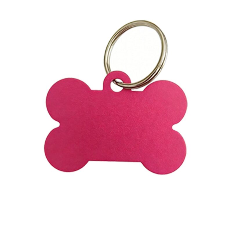 Custom Bone Shaped Aluminum Pet Name Tag - 8