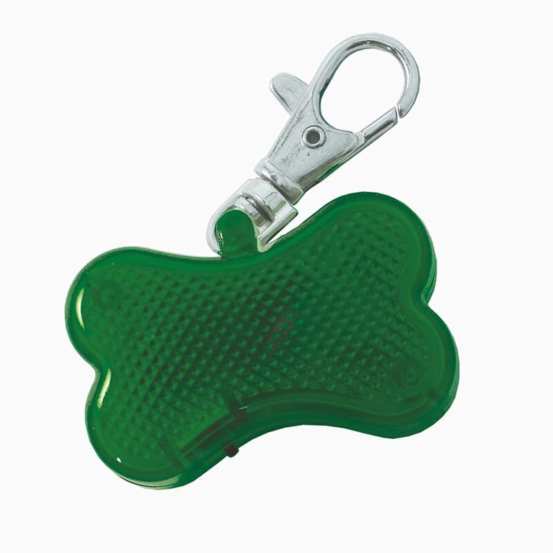 Custom Bone Shaped Reflector Pet Tag with Strobe - 2