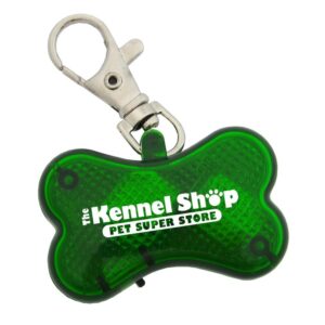 Custom Bone Shaped Reflector Pet Tag with Strobe