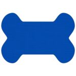 Custom Bone Shaped Vinyl Pet Mat - 3