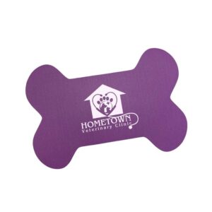 Custom Bone Shaped Vinyl Pet Mat