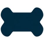 Custom Bone Shaped Vinyl Pet Mat - 7