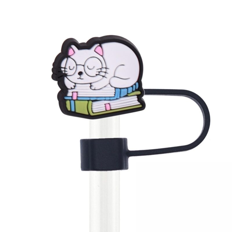 Custom Cat Shape Straw Cover - 1