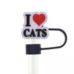 Custom Cat Shape Straw Cover - 4
