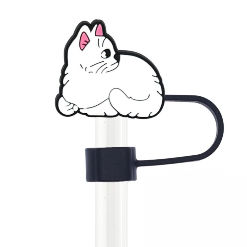 Custom Cat Shape Straw Cover - 7