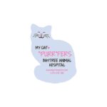 Custom Cat Shaped Decal