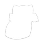Custom Cat Shaped NoteKeeper™ Magnet 20 Mil - 1