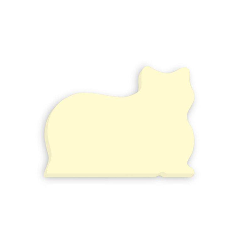 Custom Cat Shaped Post-it® Notes - 25 Sheets - 2