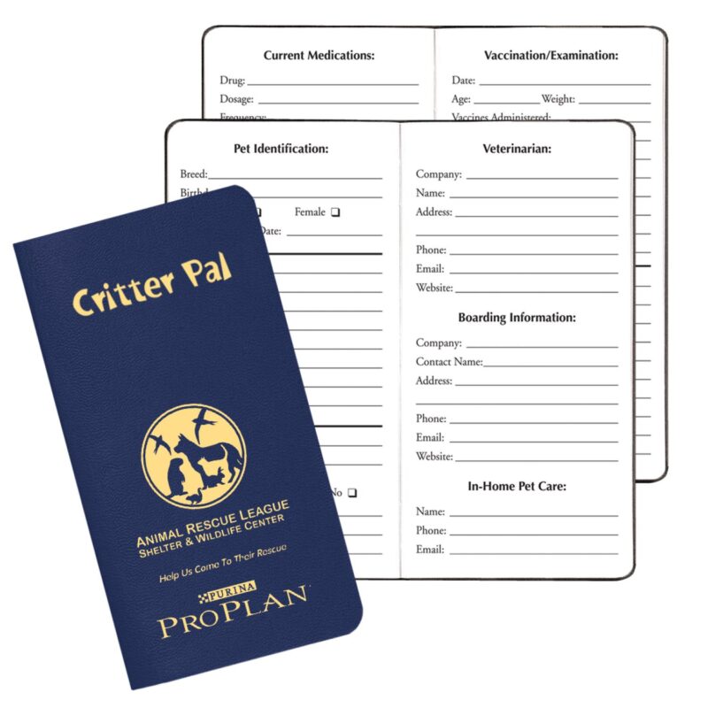 Critter-Pal-Pet-Medical-Journal-Leatherette-Cover-CPJ-11 Custom Critter Pal-Pet Medical Journal/ Leatherette Cover