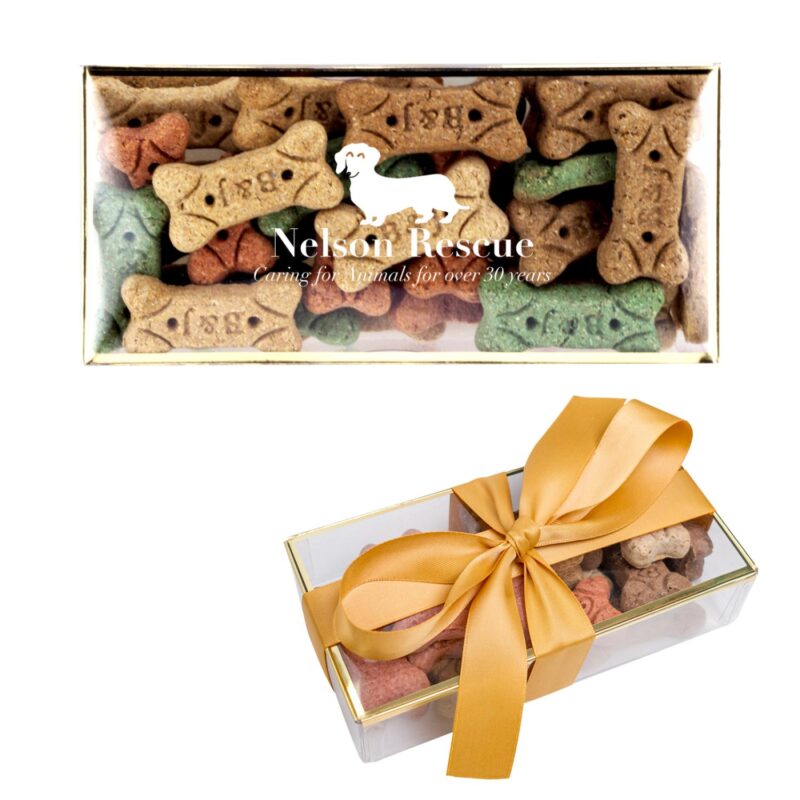 Custom Dog Bones In A Gold Rimmed Box