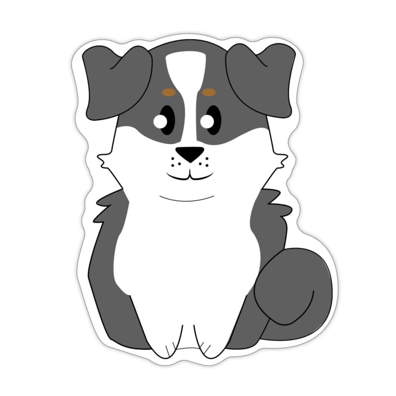 Custom Dog Shaped NoteKeeper™ Magnet 35 Mil - 3