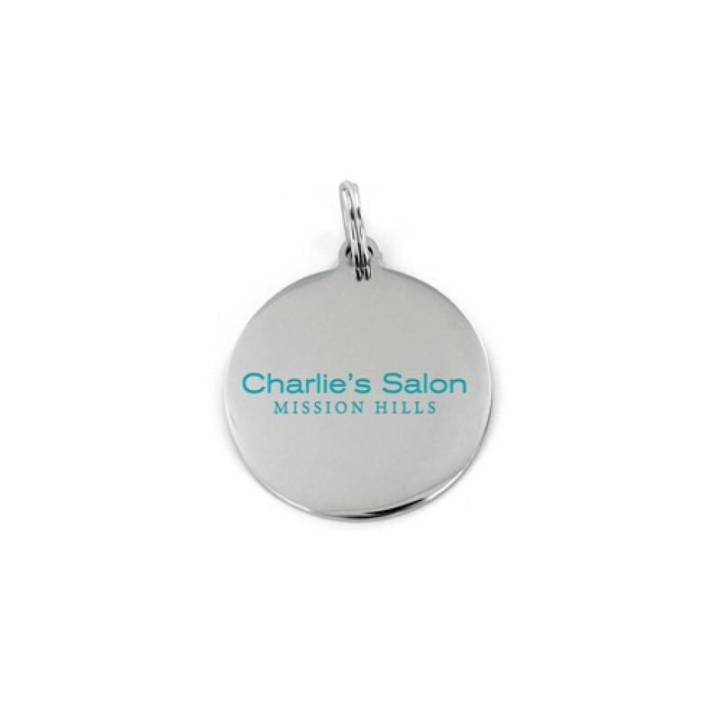 Custom Etched Round Pet Tag 1-1/8"