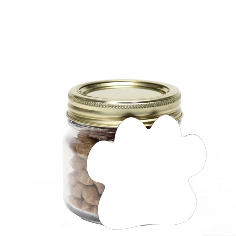Custom Half Pint Jar with Paw Magnet Pet Fill - 1