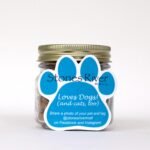 Custom Half Pint Jar with Paw Magnet Pet Fill