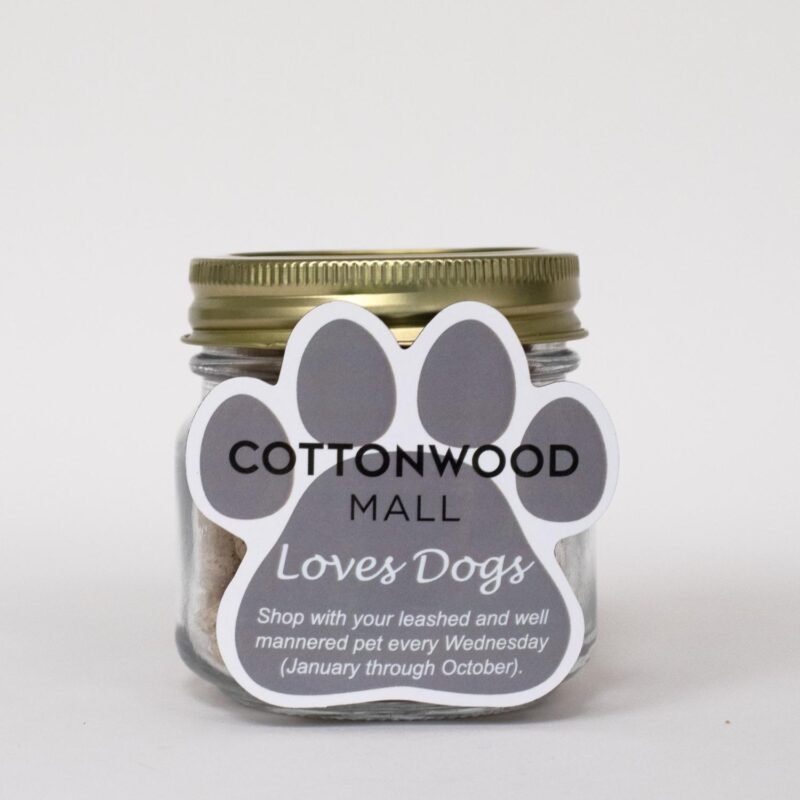 Custom Half Pint Jar with Paw Magnet Pet Fill - 3