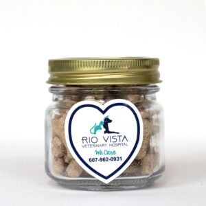 Custom Half Pint Jar with Small Heart Magnet Pet Fill