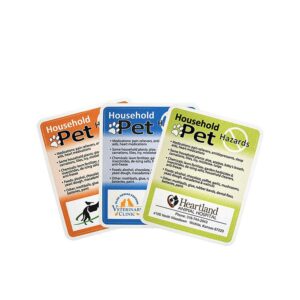 Custom Household Pet Hazards Decal