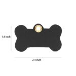Custom PU Leather pet identification name tag - 1