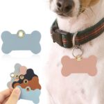 Custom PU Leather pet identification name tag - 7