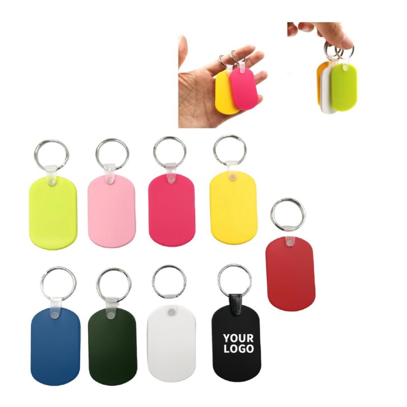Custom PVC Soft Keychain Tag With Pet Name Tag