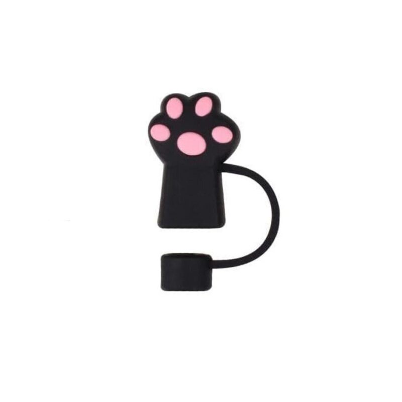 Custom Paw Shape Straw Cover Cap - 3