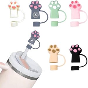 Custom Paw Shape Straw Cover Cap