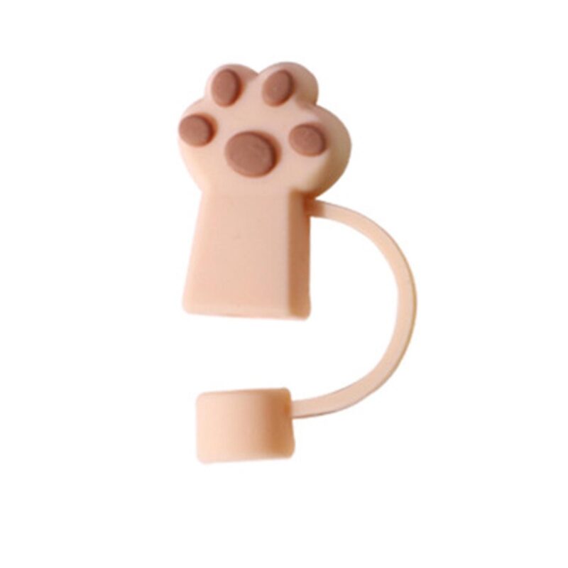Custom Paw Shape Straw Cover Cap - 5