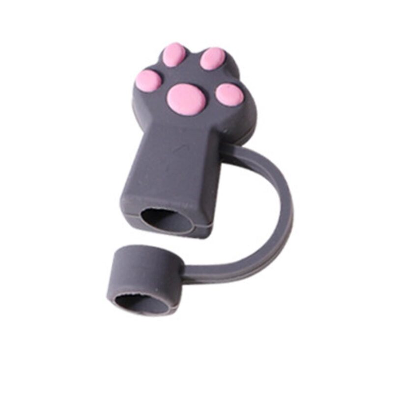 Custom Paw Shape Straw Cover Cap - 6