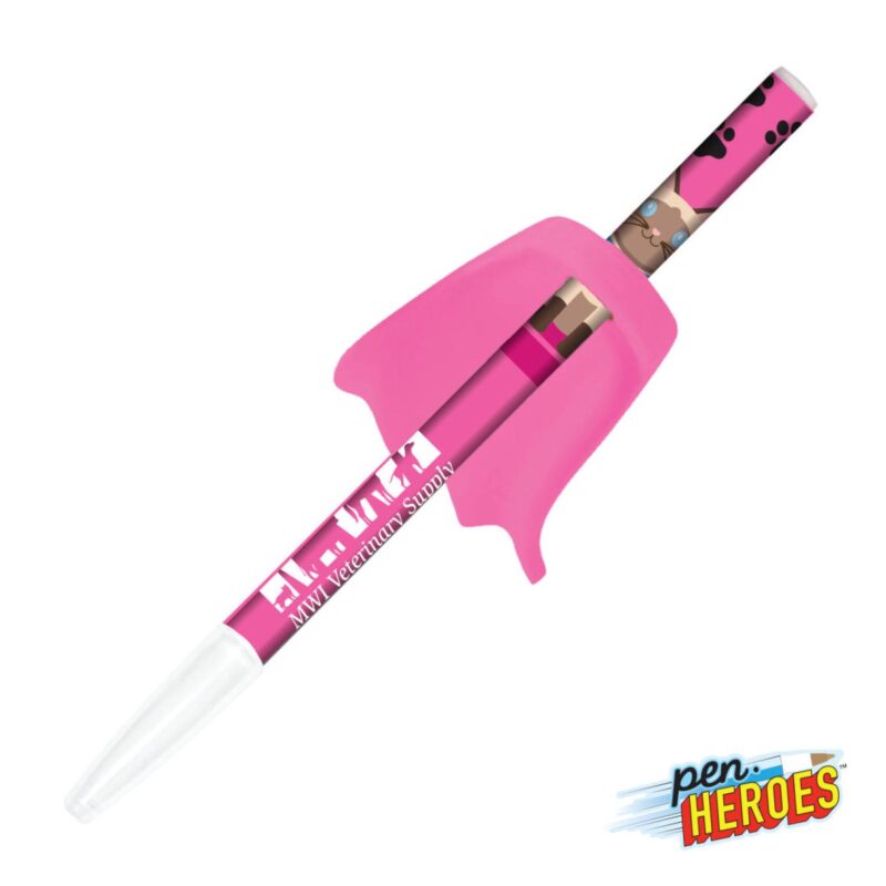 Custom Pen Heroes™ Pet Series Cat w/Cape Pen - 2